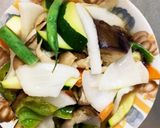 きな粉味噌焼うどん味豚こま大根青椒肉絲風作り方13写真
