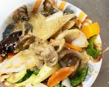 きな粉味噌焼うどん味豚こま大根青椒肉絲風作り方14写真