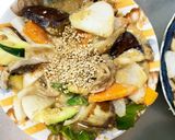 きな粉味噌焼うどん味豚こま大根青椒肉絲風作り方17写真
