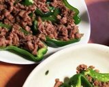 ピーマンの肉詰めのようなもの　あとのせ作り方4写真
