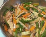 野菜肉絲　青椒エリンギ人参肉絲　作り方5写真