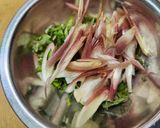 茗荷と大葉のまぜご飯作り方1写真