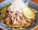 暑い日に！豚しゃぶでごまだれパスタ作り方5写真