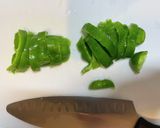 簡単おかず。ピーマンと鶏肉のペッパー炒め作り方1写真