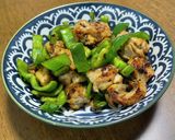簡単おかず。ピーマンと鶏肉のペッパー炒め作り方5写真