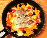 夏パスタ☀️大海老と夏野菜のトマトソース作り方7写真
