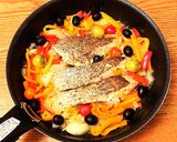 夏パスタ☀️大海老と夏野菜のトマトソース作り方7写真