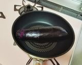 焼き茄子焼きオクラともずくの麺つゆポン酢作り方2写真