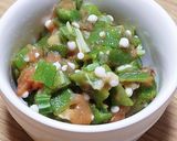 サッパリオクラの梅肉和え(๑•᎑•๑)作り方4写真