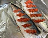 焼き鯖の辛子明太子焼き作り方5写真