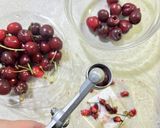 アメリカンチェリーとリコッタチーズサラダ作り方1写真