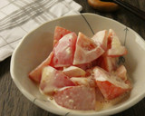 トマトのしょうが味噌マヨ和え作り方3写真