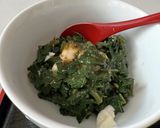モロヘイヤと豆腐の和物作り方3写真