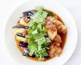 酸味が良い【揚げ茄子豚の梅ぽん酢浸し】作り方5写真