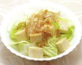 発見！厚揚げの皮を剥いで豆腐サラダ作り方5写真