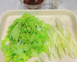 セロリのピリ辛きんぴら作り方1写真