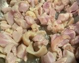 鶏もも肉の小間切れで照り焼きチキン♪作り方1写真