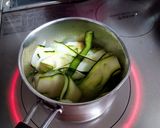 ズッキーニの味噌汁作り方3写真