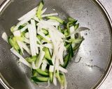 隙間埋めマヨ無簡単ごまドレ味彩大根サラダ作り方4写真