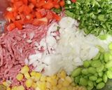 カラフル夏野菜いっぱい！豚まん♪作り方1写真