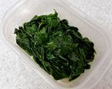 刺身（ぶり）と青菜（金時草）のからし和え作り方4写真