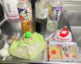 厚揚げとキャベツのガーリック醤油ダレ煮作り方1写真