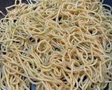 ニラ豆もやしのオイスターあんかけ焼きそば作り方3写真