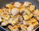 鶏肉と豆腐の甘辛炒め作り方13写真