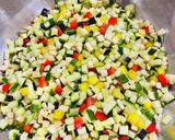 たっぷり夏野菜の洋風うどん作り方1写真