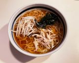 手作りスープの醤油ラーメン。ササミで!作り方6写真
