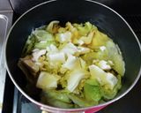 しなったレタスに愛を込めて!!おすまし汁作り方2写真