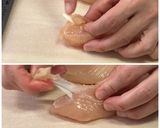 ささみの梅肉炒め作り方1写真