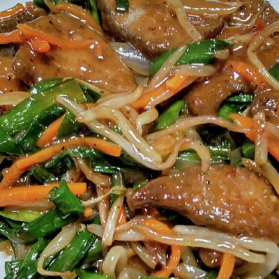 野菜たっぷりのレバニラ♡臭み無し by たかたかきよきよ(たかきよ