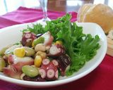 タコとお豆のバジルサラダ作り方4写真