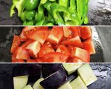 夏野菜とアンチョビのスパゲティ作り方1写真