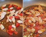 夏野菜とアンチョビのスパゲティ作り方3写真