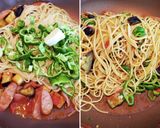 夏野菜とアンチョビのスパゲティ作り方6写真