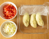 ひんやりなすのトマト中華だれ作り方1写真