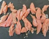 青のりレモンささみフライ♫作り方1写真