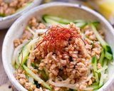 挽肉の坦々風サラダ♫作り方4写真