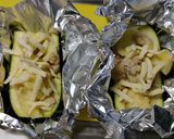 ズッキーニの味噌ヨーグルトボート作り方3写真