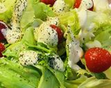 レタス活用●パン粉でシーザーサラダ風作り方1写真