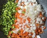 アスパラトマト入りキーマカレー作り方1写真