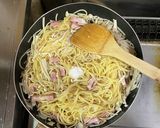超簡単☆かいわれベーコン塩パスタ♪♪作り方6写真