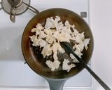 チキンソテーホホホタケ明太クリームソース作り方3写真