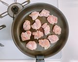 チキンソテーホホホタケ明太クリームソース作り方7写真