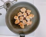 チキンソテーホホホタケ明太クリームソース作り方9写真