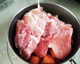 大根と人参 豚肉炊き！厨房ばあばぁ！作り方3写真