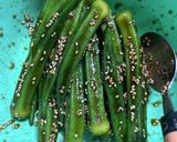 おくらのラー油あえ作り方3写真