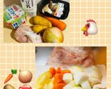 鶏むね肉de豆乳と味噌のクリームシチュー作り方1写真